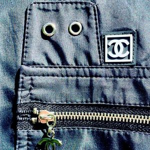 Chanel Boutique Black Windbreaker